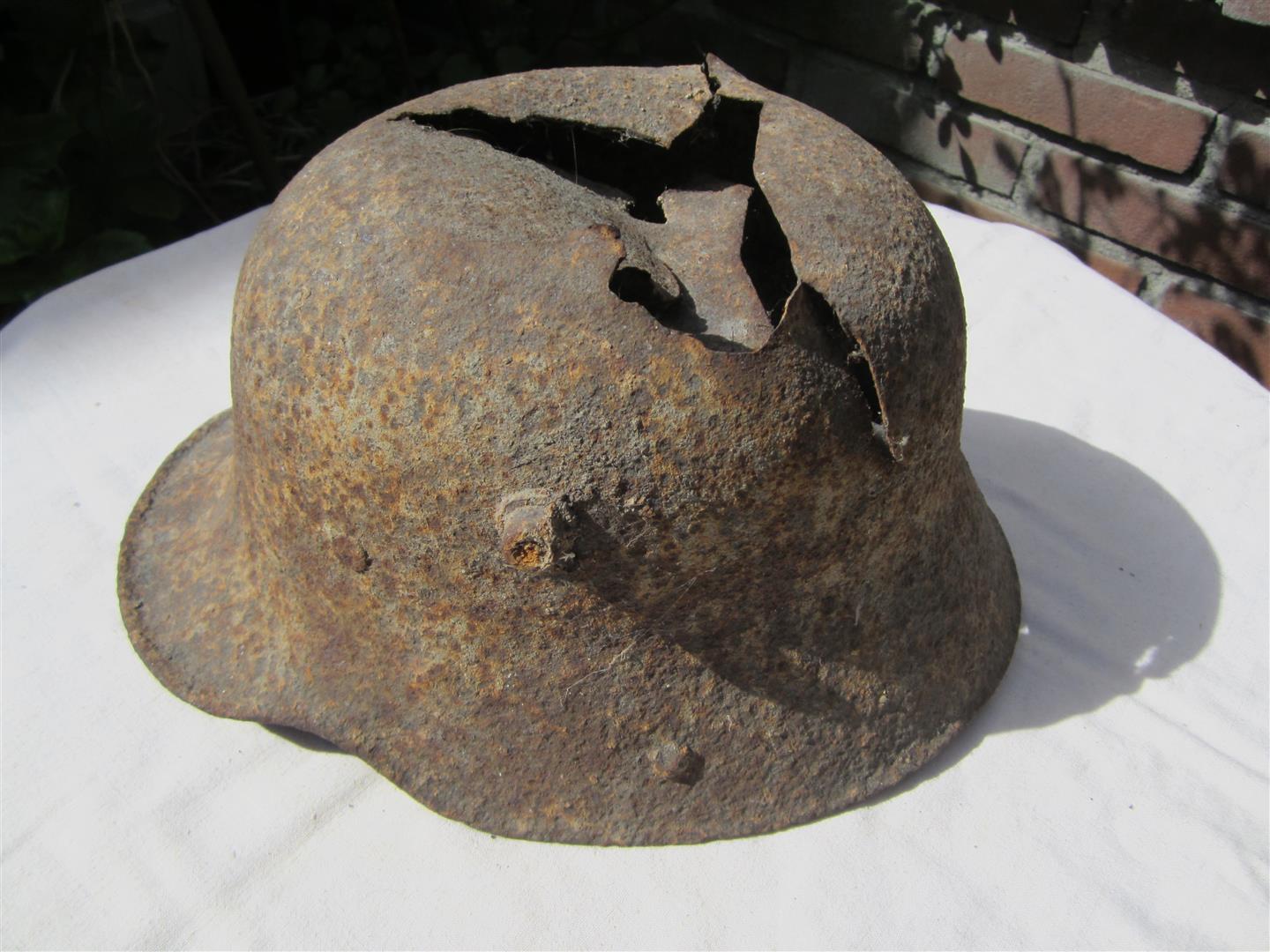 WW1 German M17 Helmet Shell - Relic